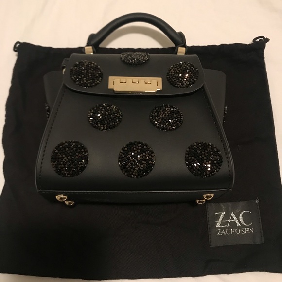 Zac Zac Posen Swarovski Black Eartha Iconic Mini